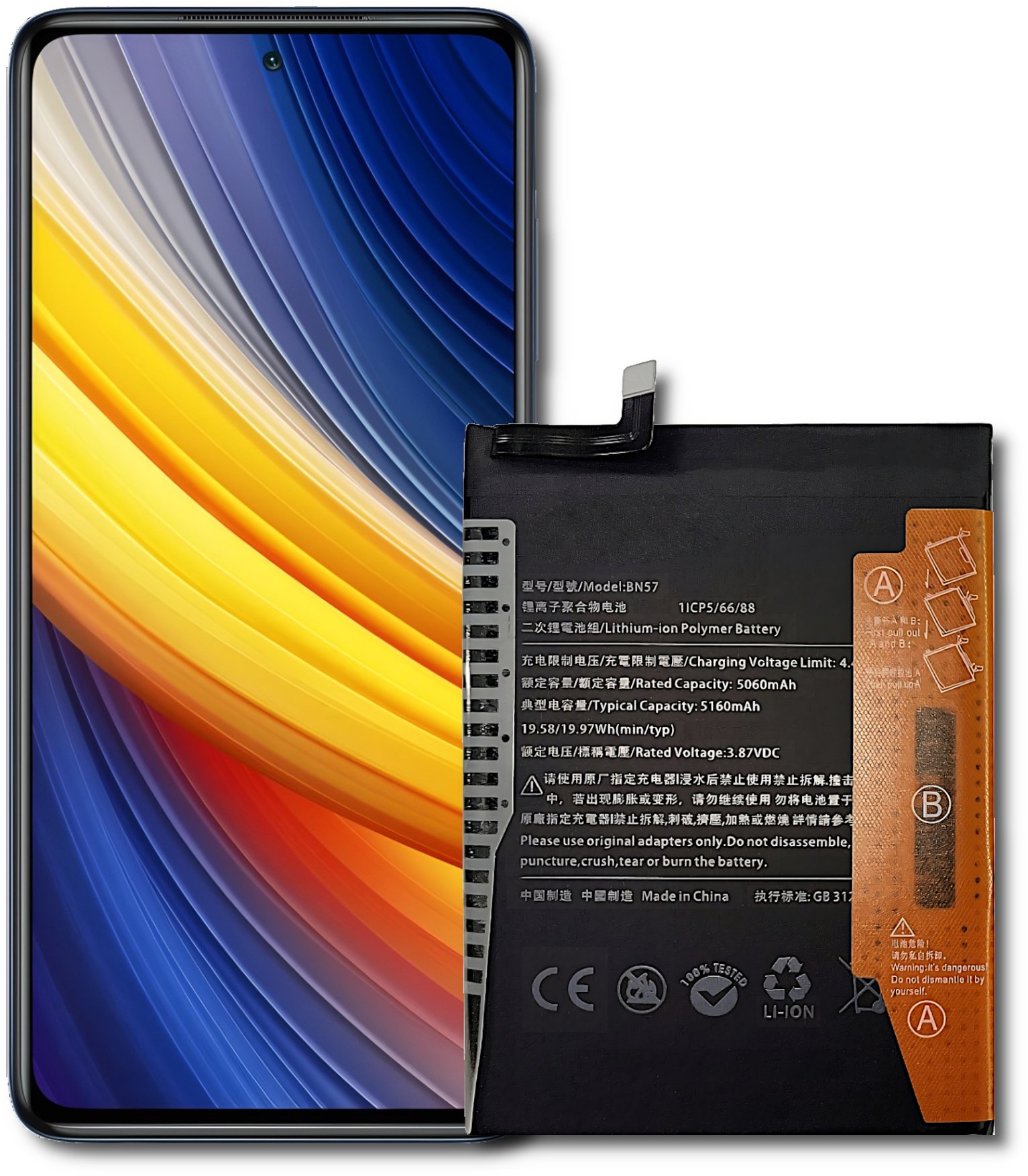 Bateria BN57 do Xiaomi Poco X3 Pro / X3 NFC / X3 Świeżej Produkcji