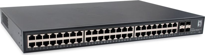 Switch LevelOne LevelOne Switch 48x GE GTU-5211 4x10GSFP+19"