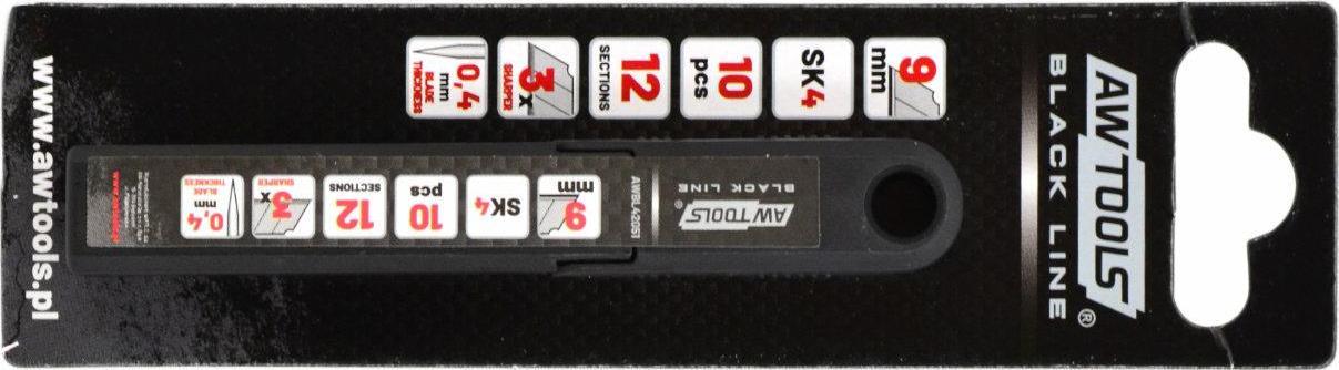 AWTools AW OSTRZA WYMIENNE ŁAMANE 9mm/ 10szt. AWBL42051