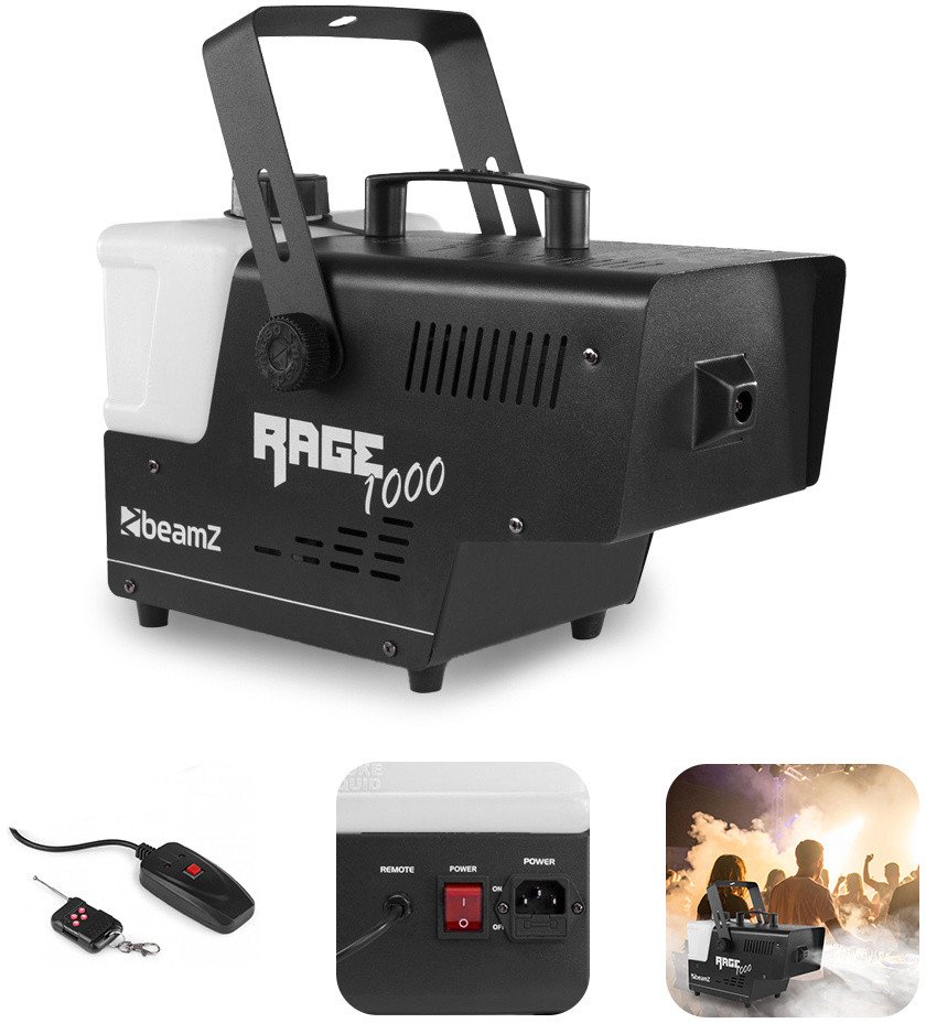 Wytwornica dymu z pilotem BeamZ Rage 1000 one size