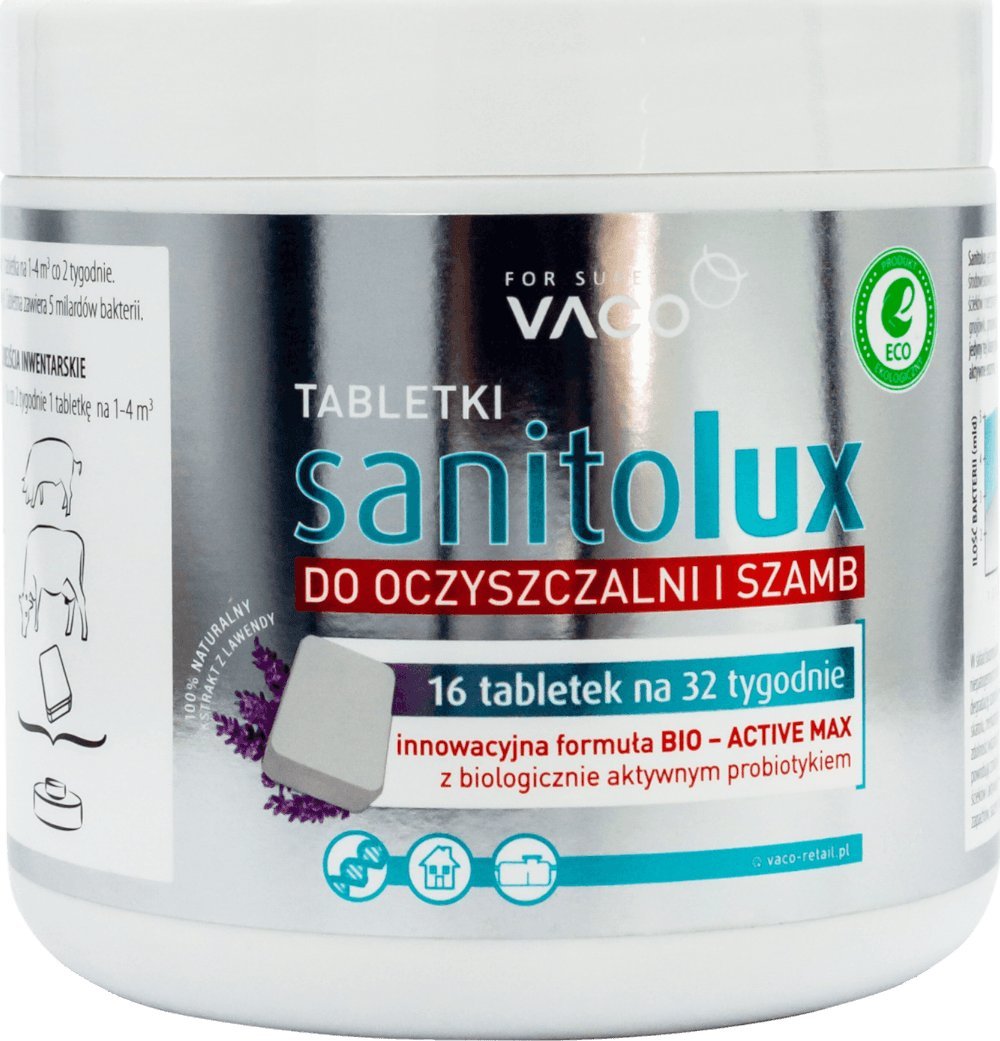 Sanitolux Bioaktywator do szamb w tabletkach 16szt