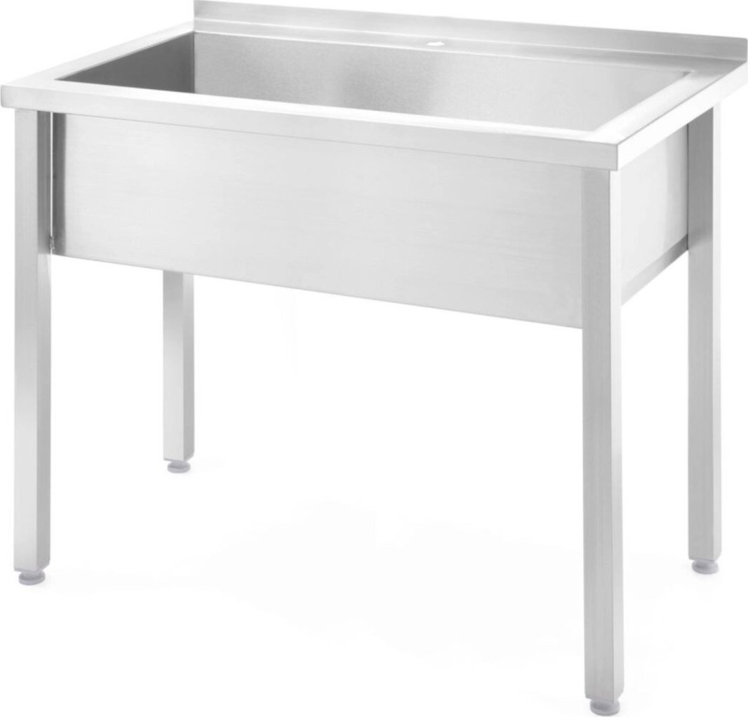Zlewozmywak Hendi Basen zlew gastronomiczny jednokomorowy spawany Budget Line STAL 1000 x 600 x 850 cm - Hendi 816714