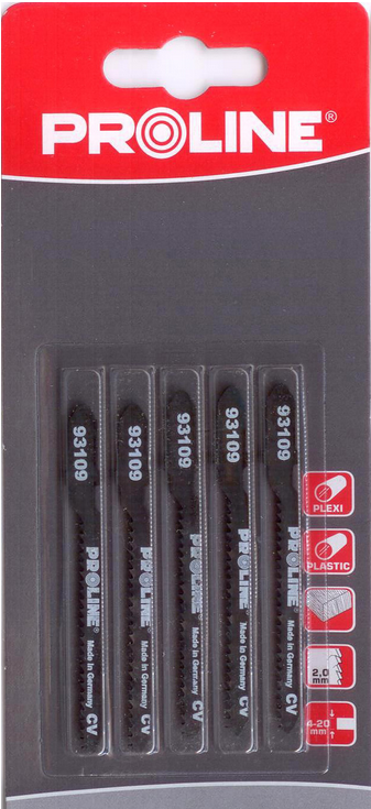 Pro-Line Brzeszczoty do wyrzynarki do plexi 50x5mm typ U 5szt. (93409)