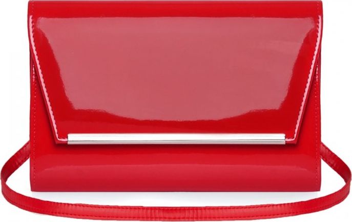 Solome CZERWONA KOPERTÓWKA TOREBKA DAMSKA SOLOME M10 LAKIER