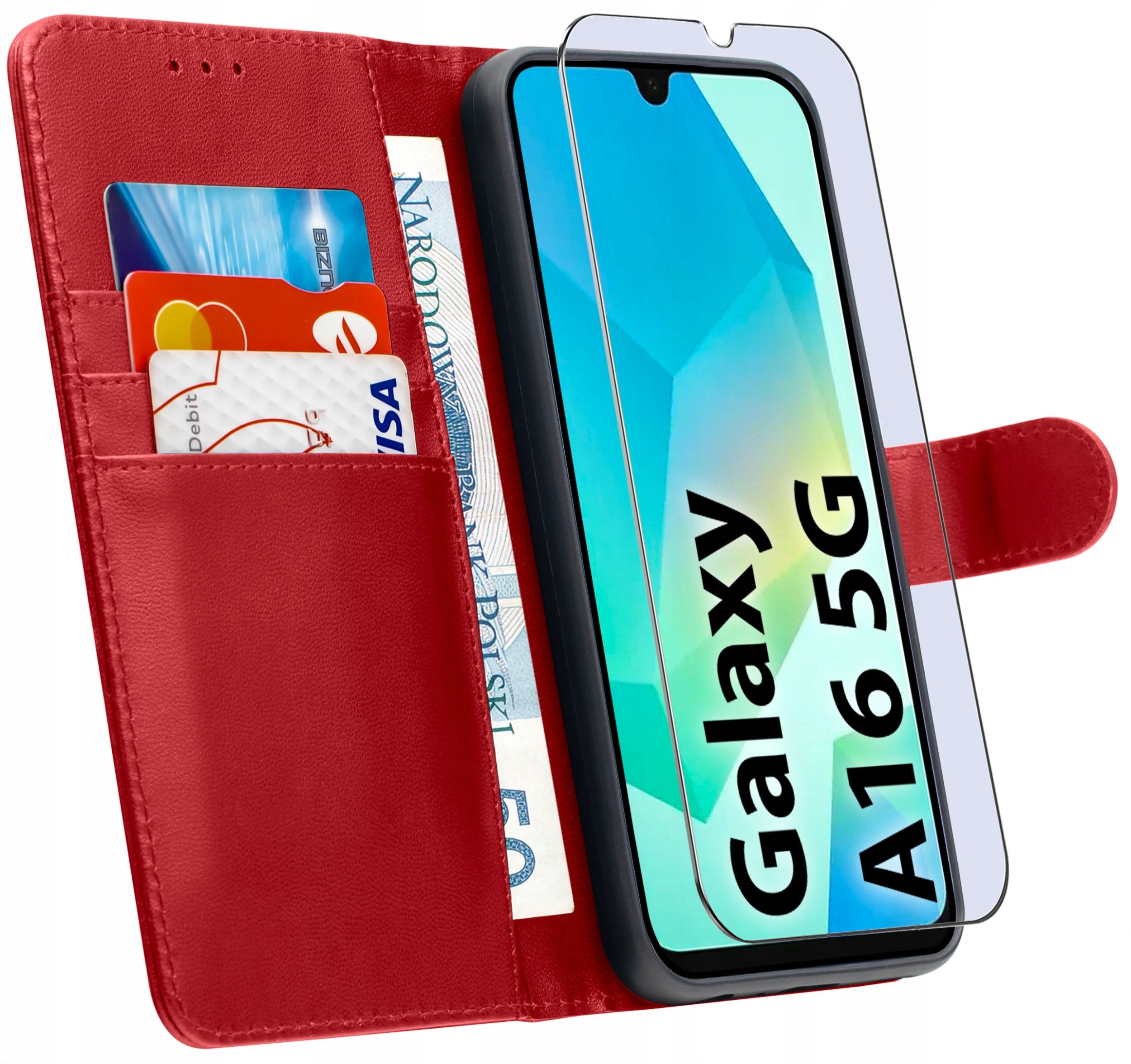 ETUI do Samsung A16 5G | SKÓRZANE PORTFEL BOOK TOKRA CASE CLASSIC + SZKŁO