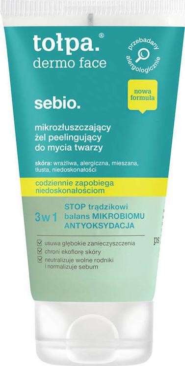 Tołpa Tołpa - żel peelingujący do mycia twarzy - 150 ml