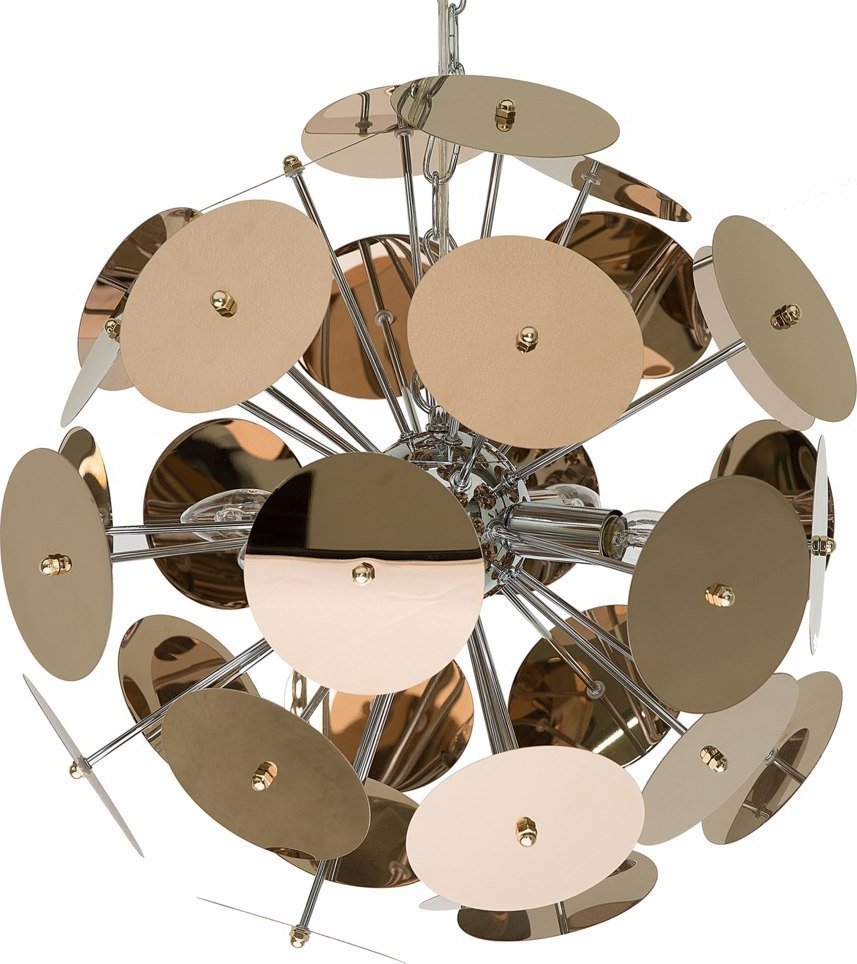 Lampa wisząca Beliani Lampa wisząca metalowa miedziana ZAMBEZI