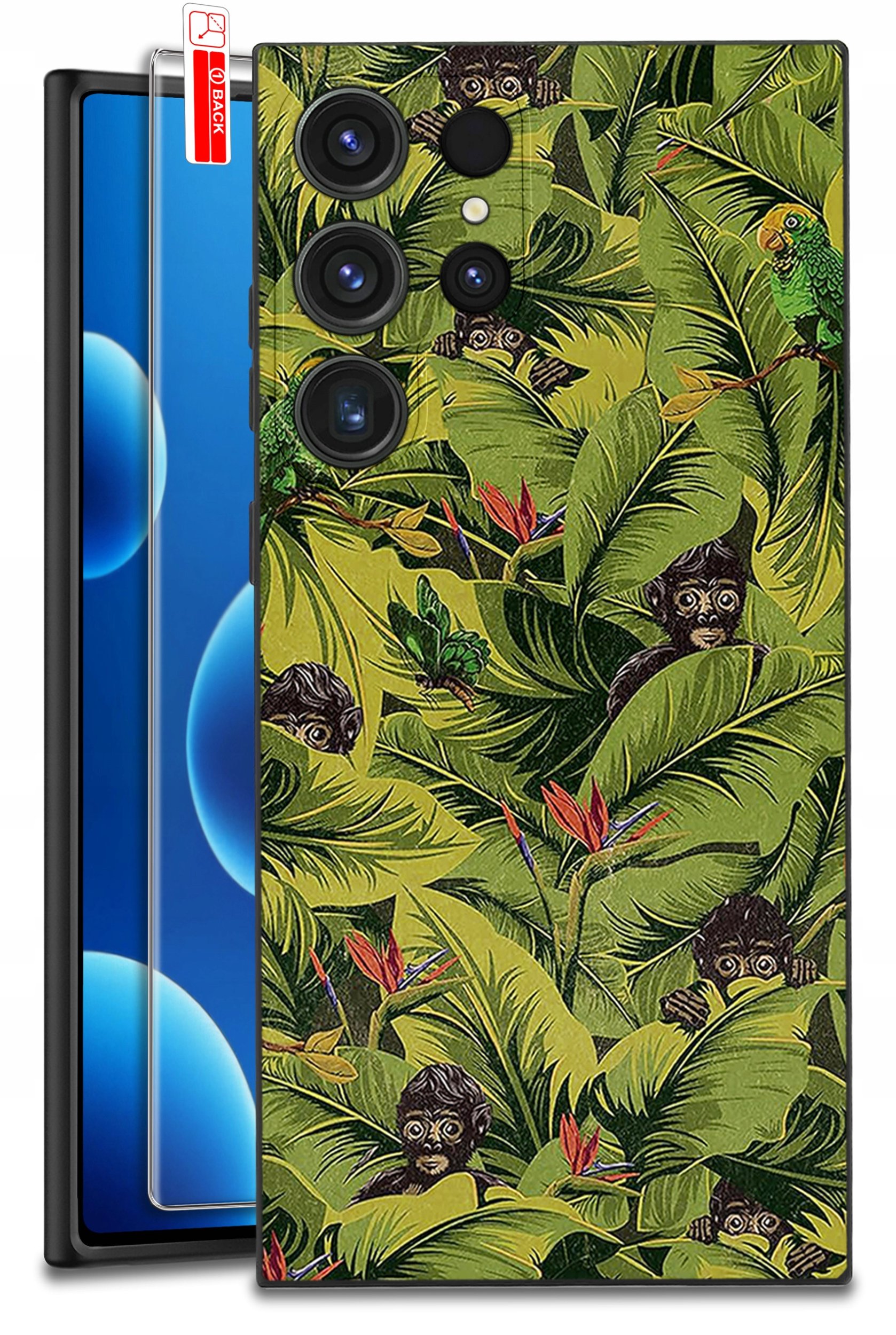 ETUI do Samsung Galaxy S24 Ultra | WZORY | SILIKONOWE MATT CASE + SZKŁO 9H