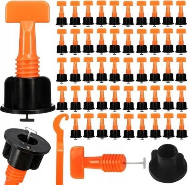 КиКо SYSTEM POZIOMOWANIA PŁYTEK 50szt. + 1 KLUCZ