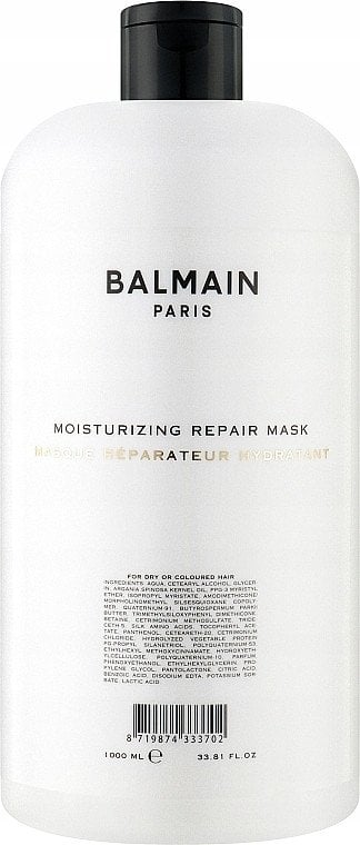 Balmain Professionnel, Moisturising Repair, Pro-Vitamin B5, Hair Treatment Cream Mask, For Nourishing, 1000 ml For Women