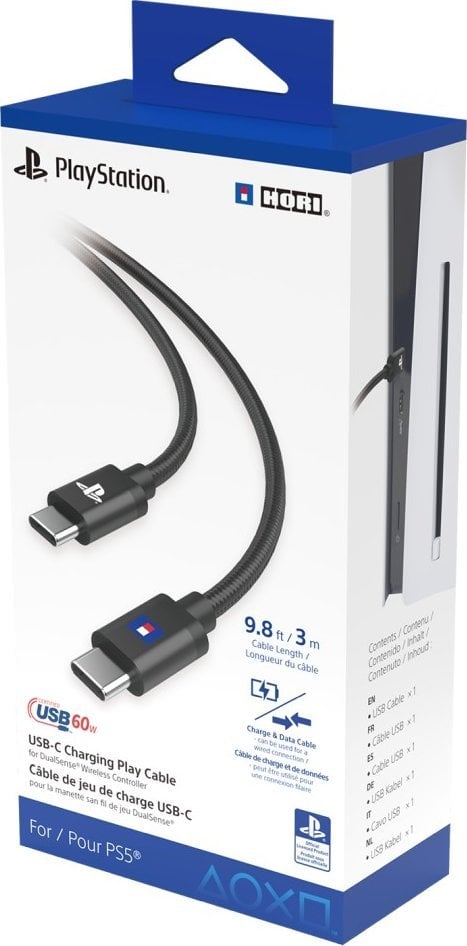 Kabel USB Hori USB-C - USB-C 3 m Czarny (SPF-041E)