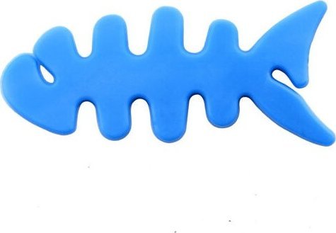 Hurtel Zwijacz organizer kabla słuchawek w kształcie ryby niebieski Zwijacz organizer kabla słuchawek w kształcie ryby niebieski