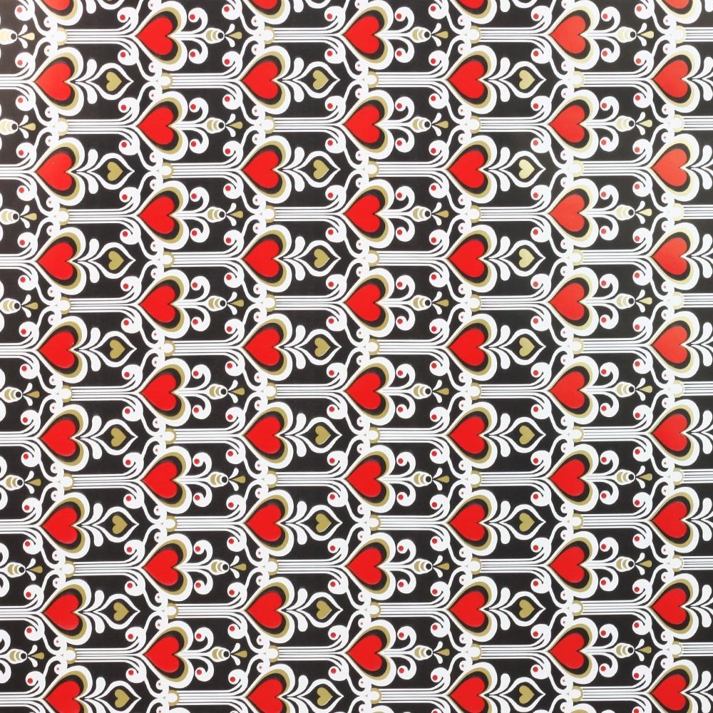 Papier walentynkowy do pakowania 57cmx2m 2m339