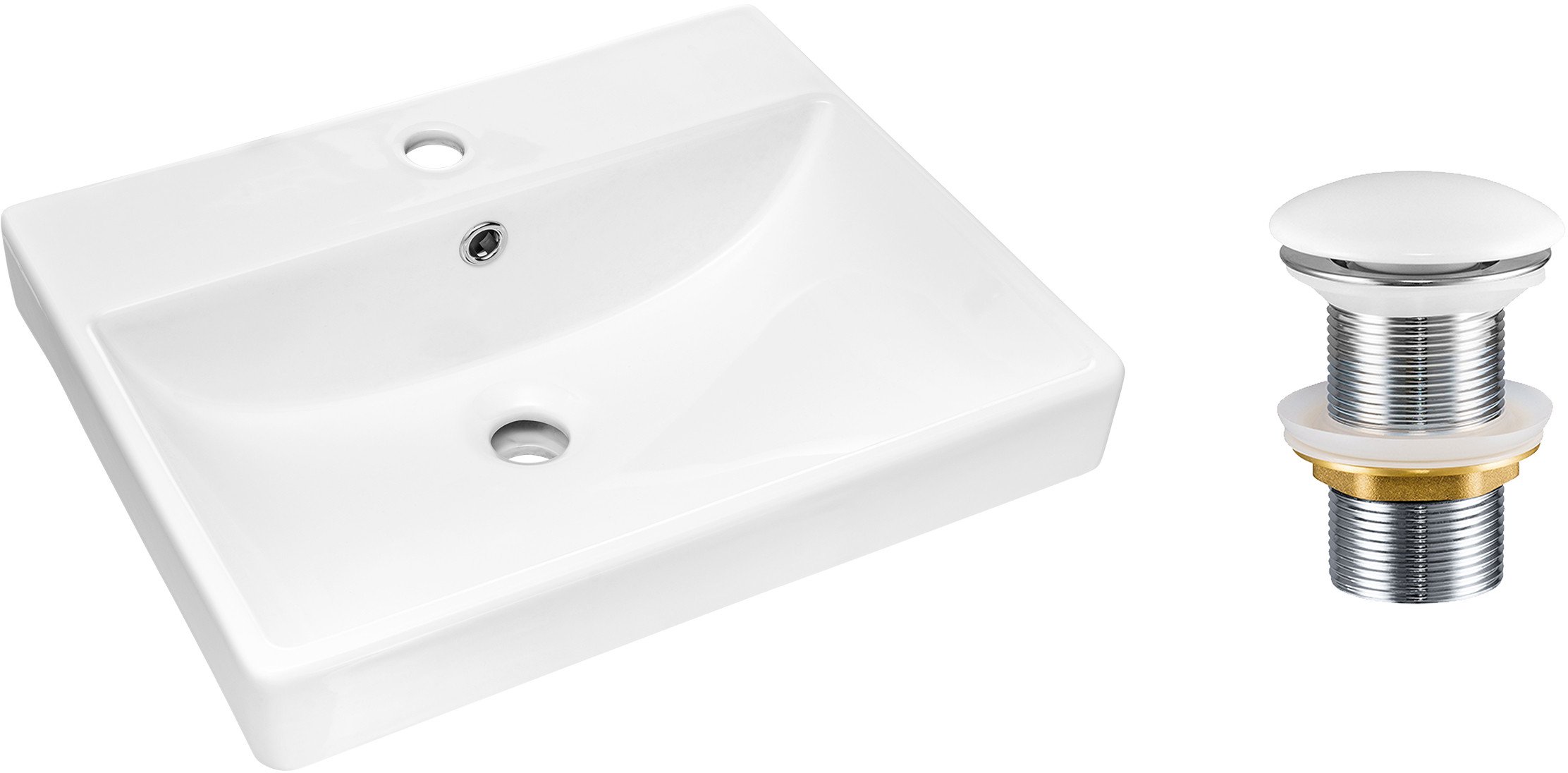 Zestaw Umywalkowy z Korkiem Click-Clack