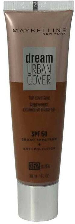 Maybelline, Dream Urban Cover, Full Cover, Cream Foundation, 352, Truffle, SPF 50, 30 ml For Women