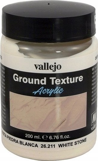Vallejo Vallejo: 26.211 - Diorama FX - Ground Textures - White Stone (200 ml)