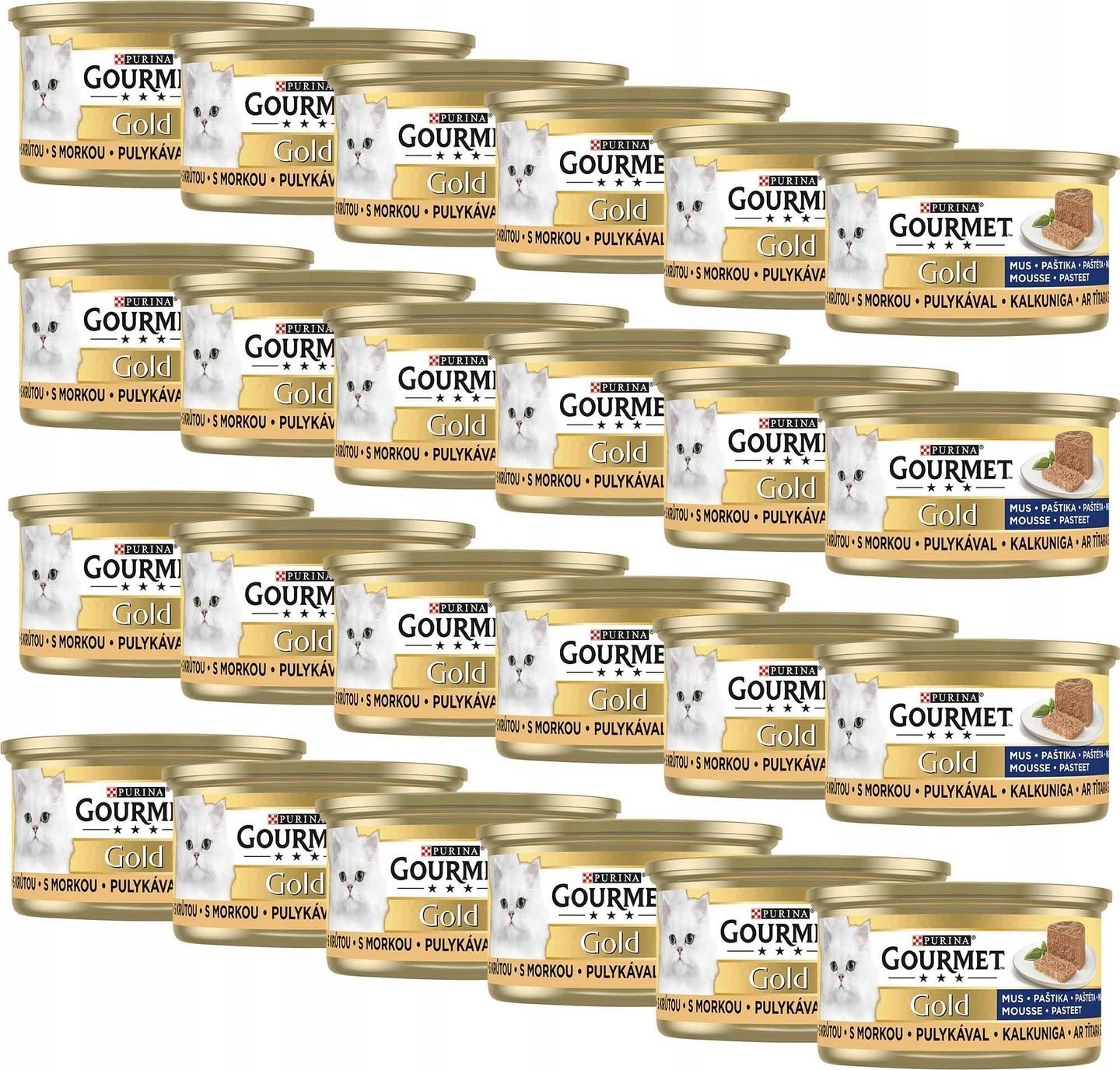 Purina Purina Gourmet Gold Mokra karma dla kotów Mus z indykiem 85 g x 24 sztuki
