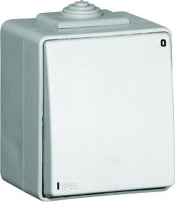 Efapel EFAPEL WATERPROOF48 ŁĄCZNIK 2-BIEGUNOWY N/T IP65 BIAŁY 48021 CBR