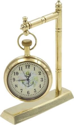 Giftdeco Marynistyczny zegar mosiężny na zawiesiu