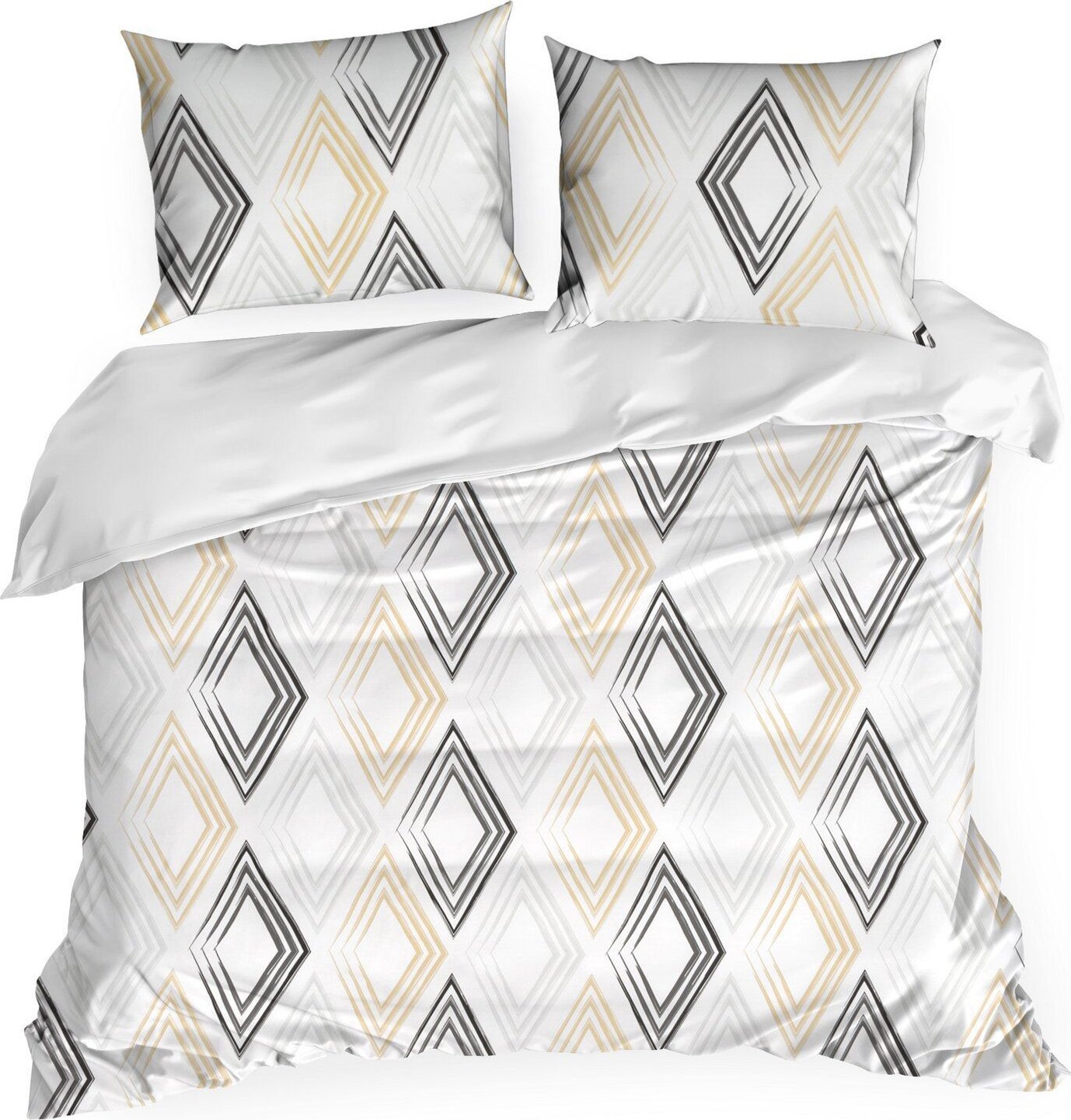 Eurofirany Pościel satynowa bawełniana z nadrukiem SPRING7 220X200 + 70X80X2