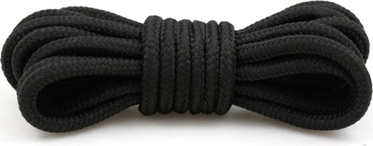 kufer-pasmanteria.pl Sznurowadła bawełniane okrągłe 140 cm CZARNE