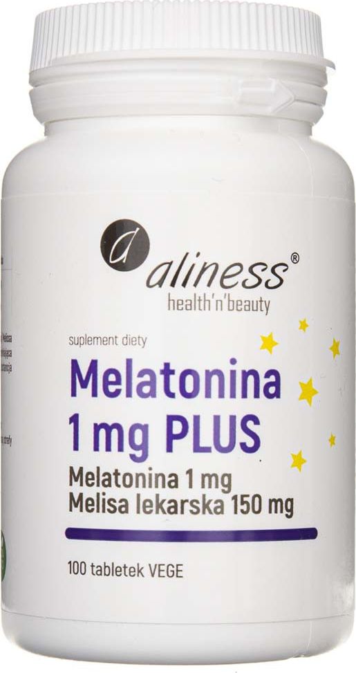 Aliness Aliness Melatonina PLUS 1 mg - 100 tabletek