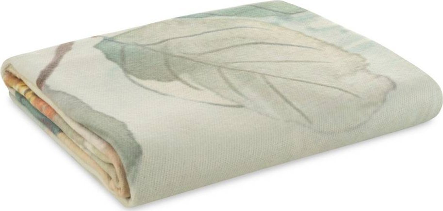 Eurofirany Koc 150 x 200 Bawełna Akryl Aline Mięta+Krem