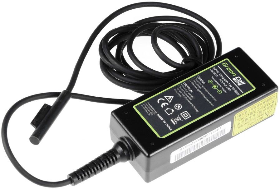 Zasilacz do laptopa Green Cell 36 W, Surface Plug, 2.6 A, 12 V (AD63-P)