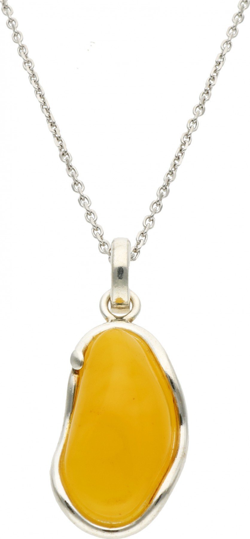 Rosanto Srebrna zawieszka z zółtym bursztynem bałtyckim 925