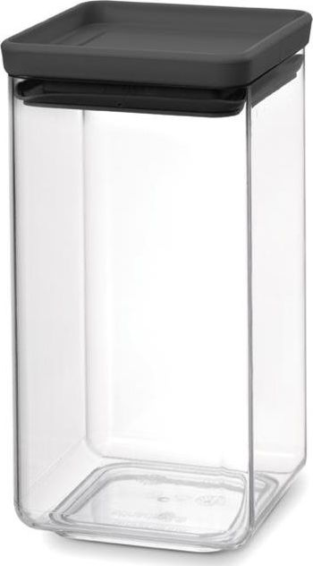 Brabantia Pojemnik kwadratowy 1,6l Tasty+ szary 122385