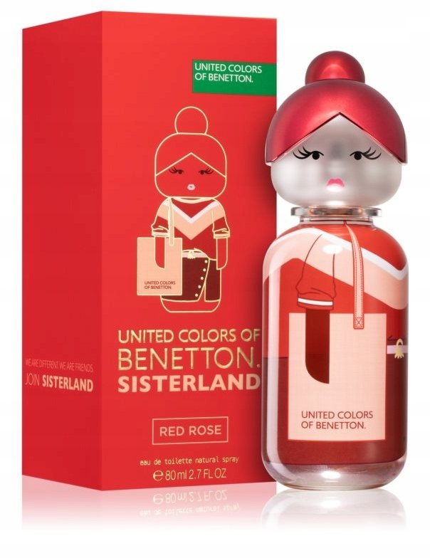 Benetton, Sisterland Red Rose, Eau De Toilette, For Women, 80 ml For Women