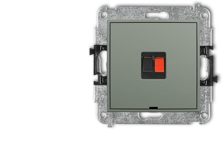 MINI Mechanizm gniazda głośnikowego pojedynczego, bez pola opisowego szałwiowy 61MGGBO-1