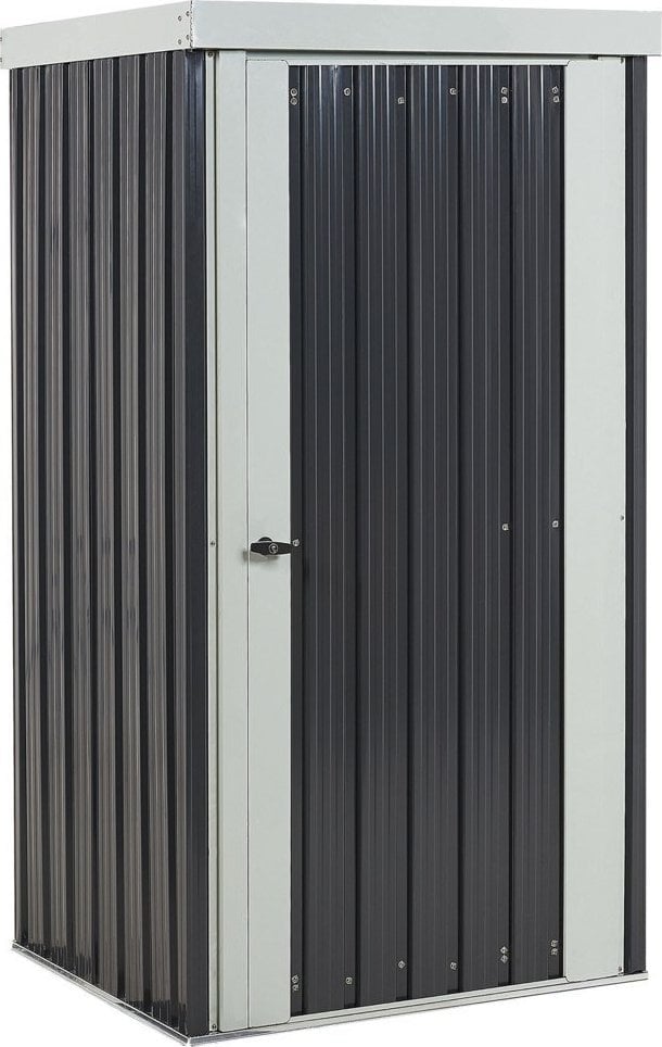 Beliani Stalowy domek narzędziowy szary UMBRIA!