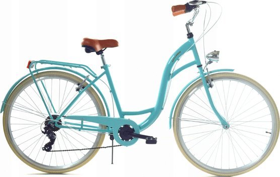 Dallas Bike Rower Dallas City 28" 7spd - turkusowy z kremem