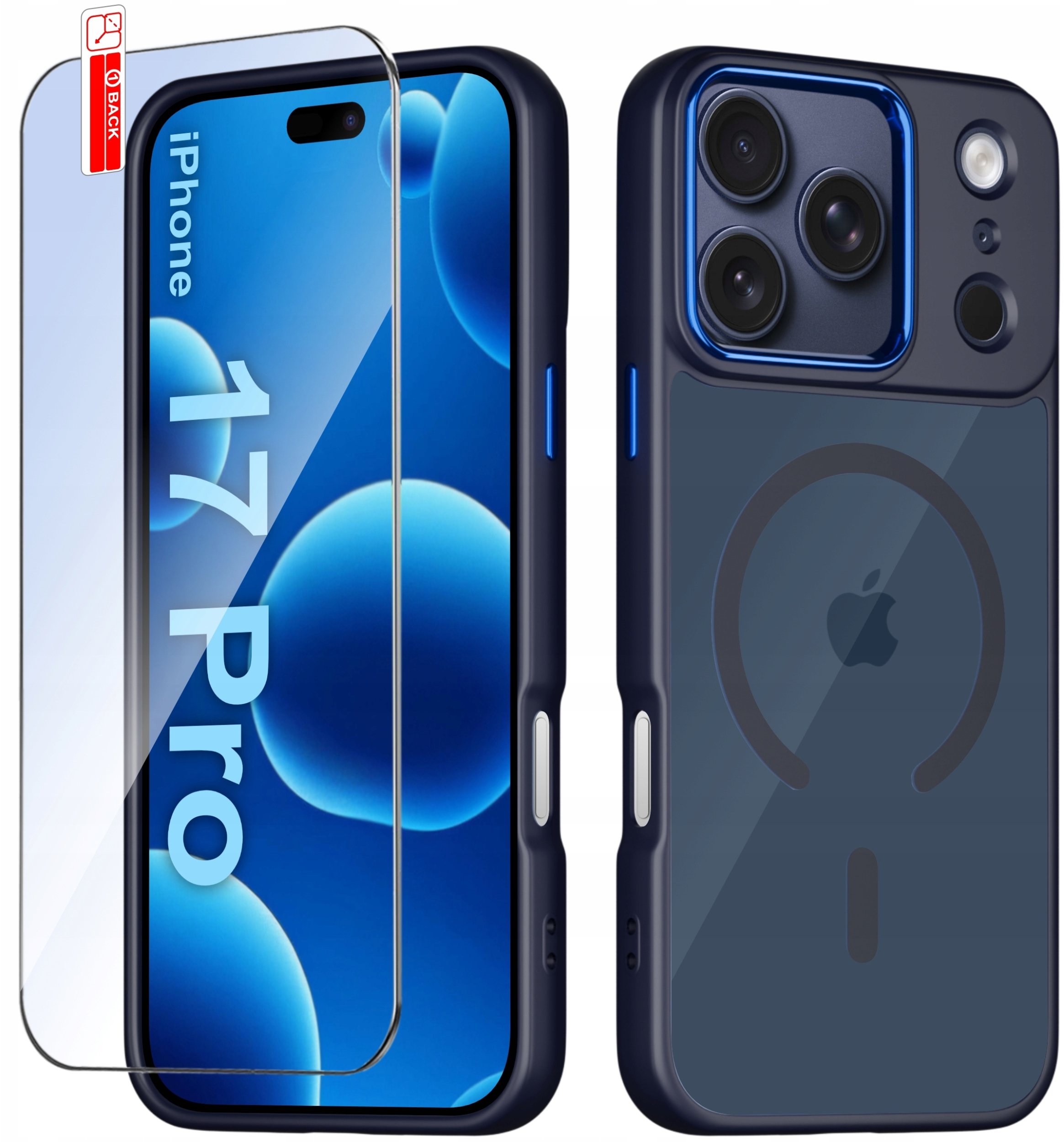 Etui do iPhone 17 Pro CASE do MagSafe MATOWE Magnetyczne PREMIUM + Szkło 9H