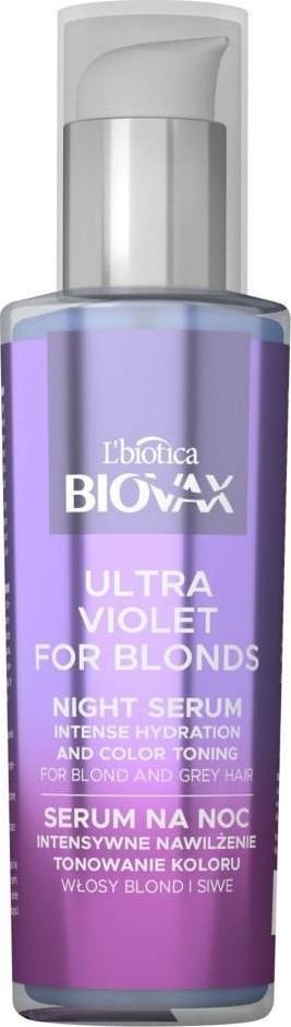 BIOVAX BIOVAX Serum tonujące na noc do włosów blond i siwych 100 ml