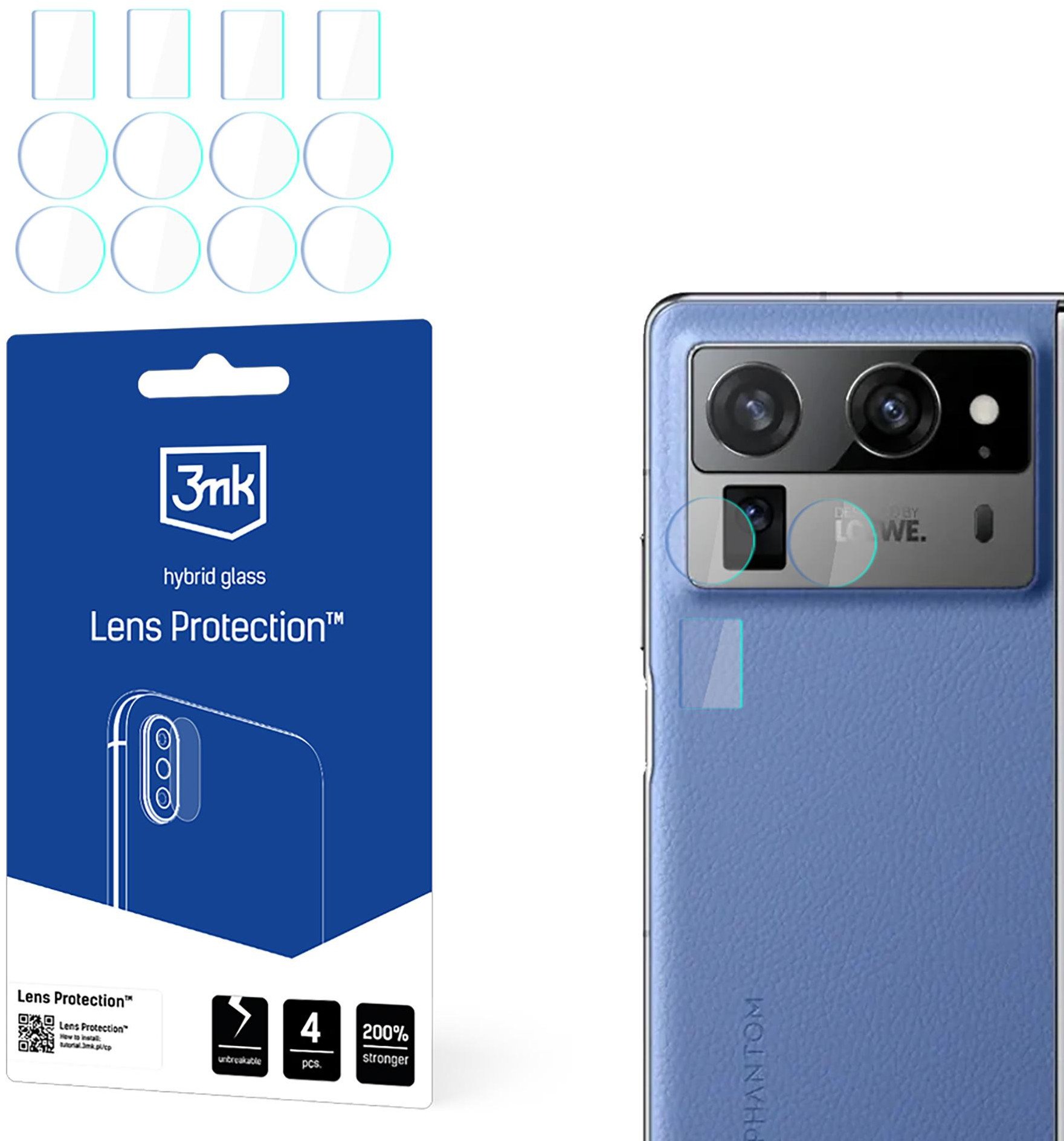 TECNO PHANTOM V FOLD2 (FRONT) - 3MK LENS PROTECTION