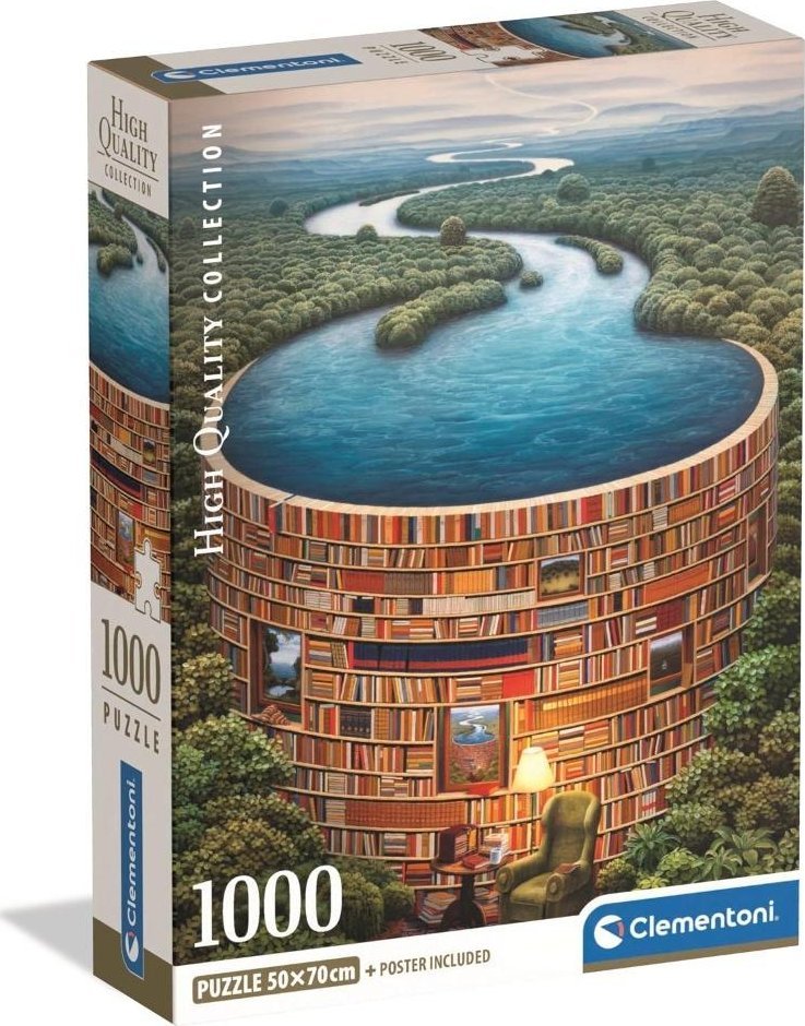 Clementoni Puzzle Compact Bibliodame 1000 elementów (39949)