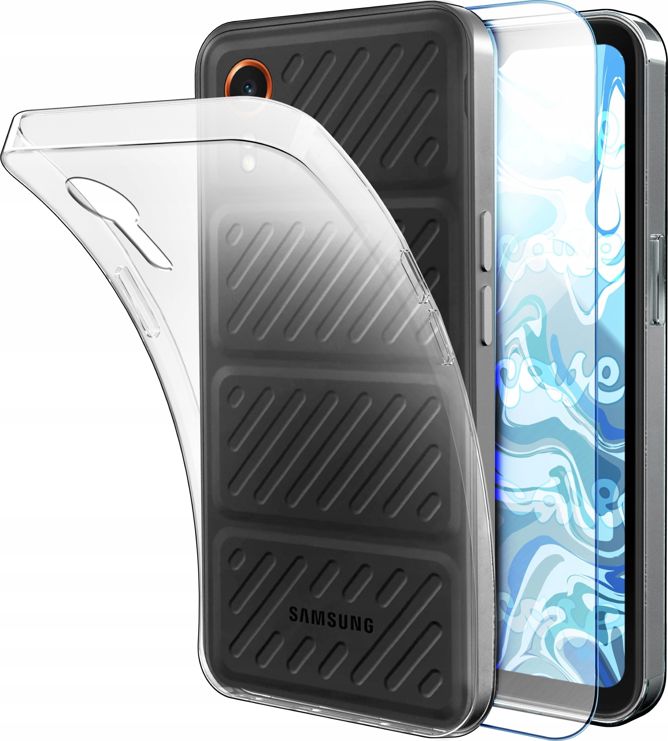 Hello Case Etui Do Samsung Galaxy Xcover 7 (Przezroczyste, Silikonowe, Guma) Szkło