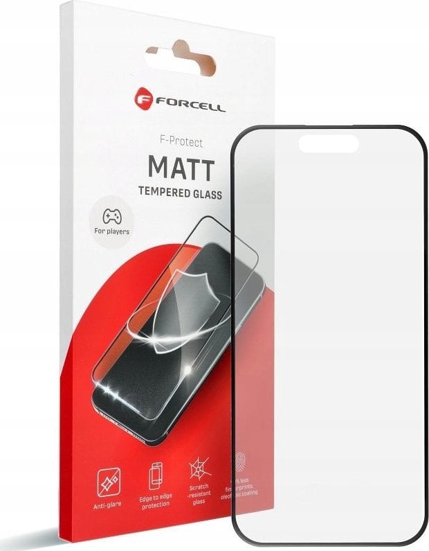 Szkło Hartowane Forcell Matt Glass - do Iphone 13 / SE 4 2025 czarny