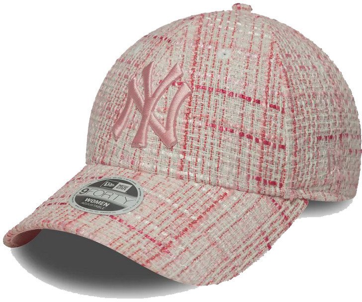 Czapka z daszkiem NEW ERA NYY Womens Tweed 9FORTY różowa