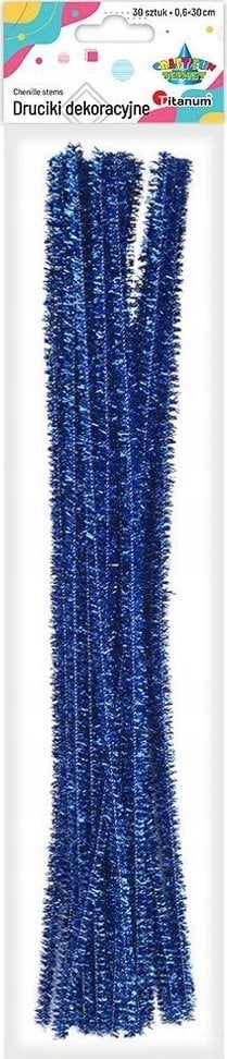 Party Deco Druciki metalizowane granatowe 30szt