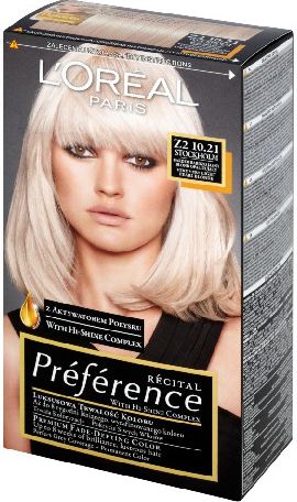 L’Oreal Paris Farba Recital Preference Z2 Bardzo Bardzo Jasny Blond Opalizujący