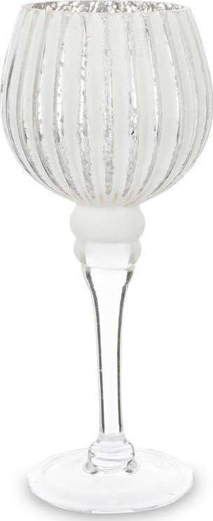 Świecznik dekoracyjny Glamour Lampion szklany H25