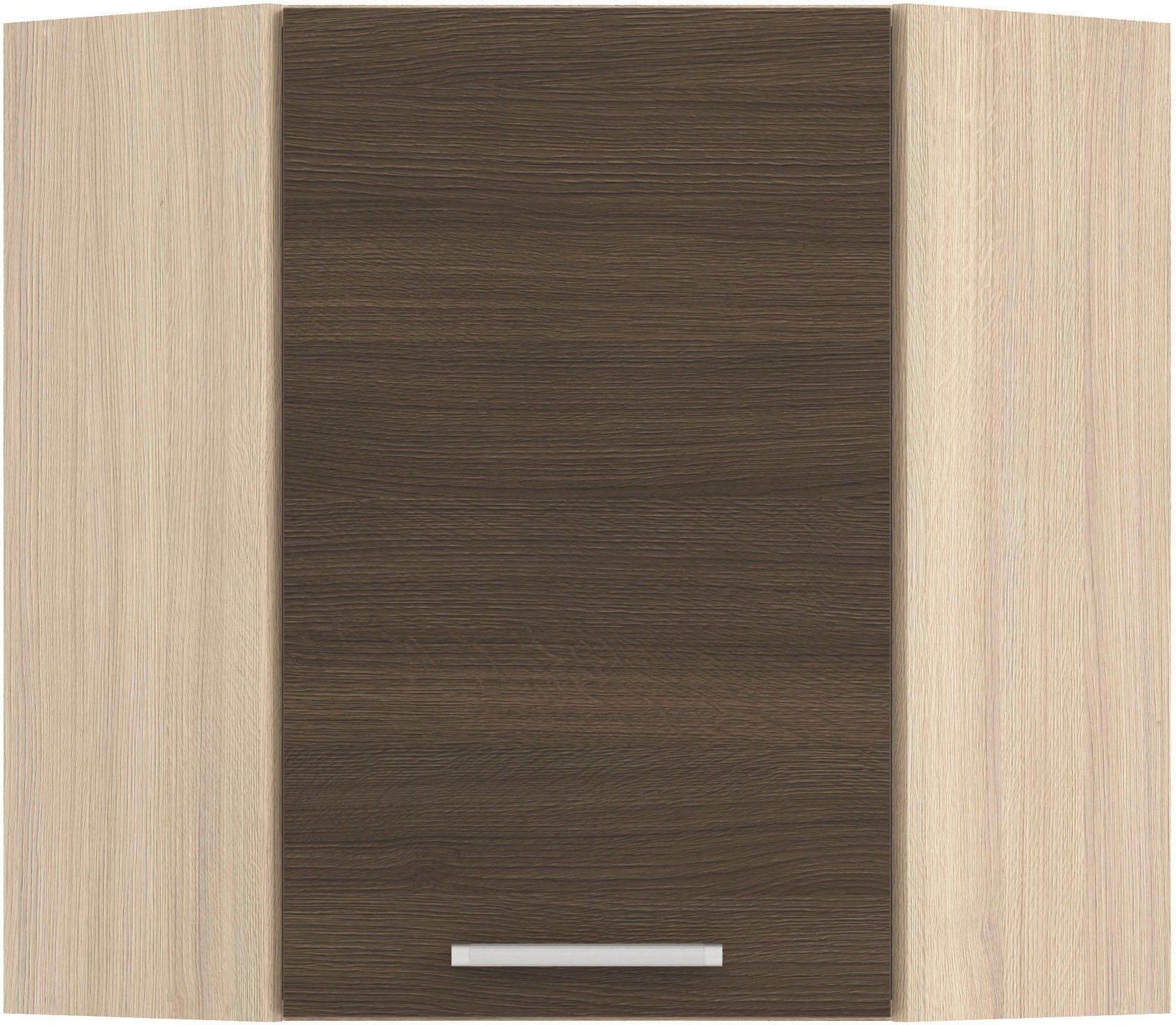 Szafka górna narożna kuchenna rogowa wisząc MODENA MD10/G60NW rijeka ciemna