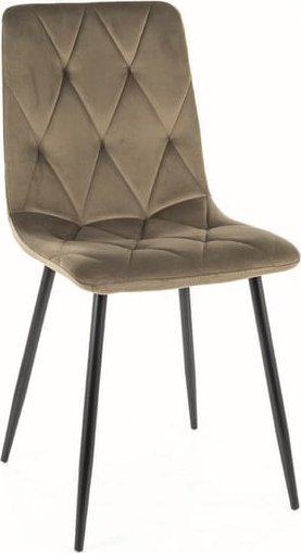 Signal Krzesło TOM VELVET oliwkowe SIGNAL