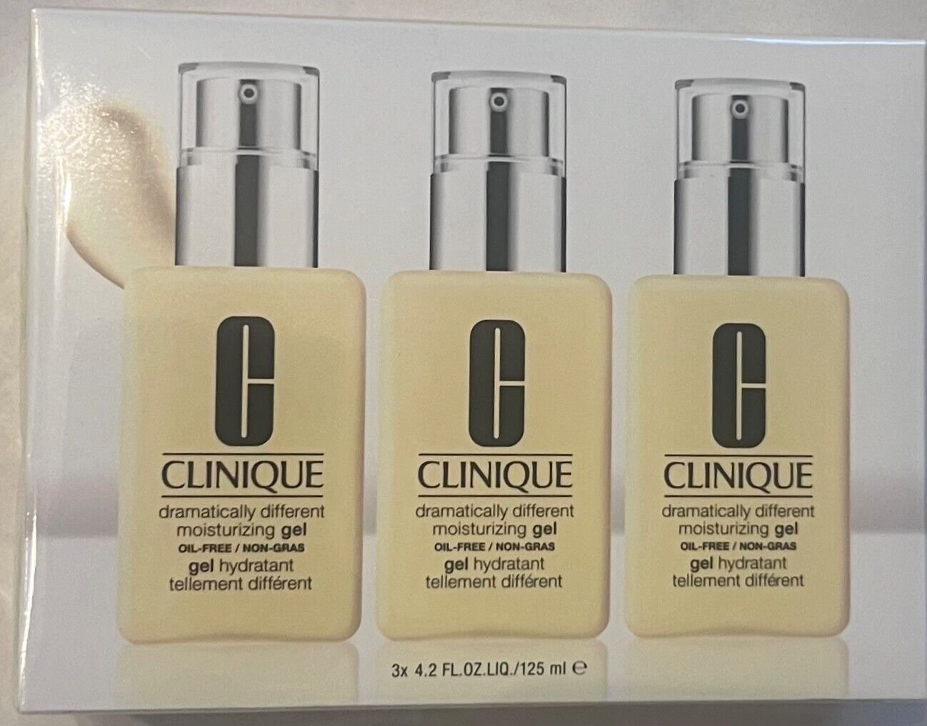 Clinique Set Trio, Clinique, Dramatically Different Face Care, Paraben-Free, Moisturizing, Day & Night, Gel, For Face, 3 pcs, 125 ml For Women