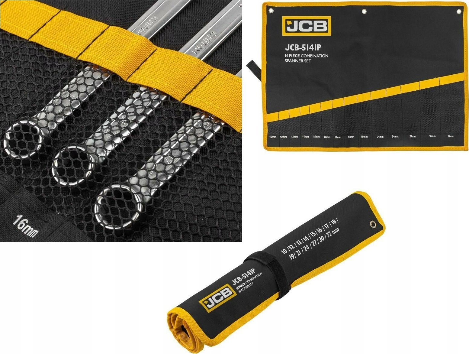 JCB Płachta-pokrowiec na klucze (14 kieszeni)