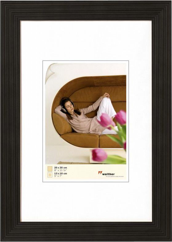 Ramka Walther Grado, 20x30, drewniana, czarna (HI030B)