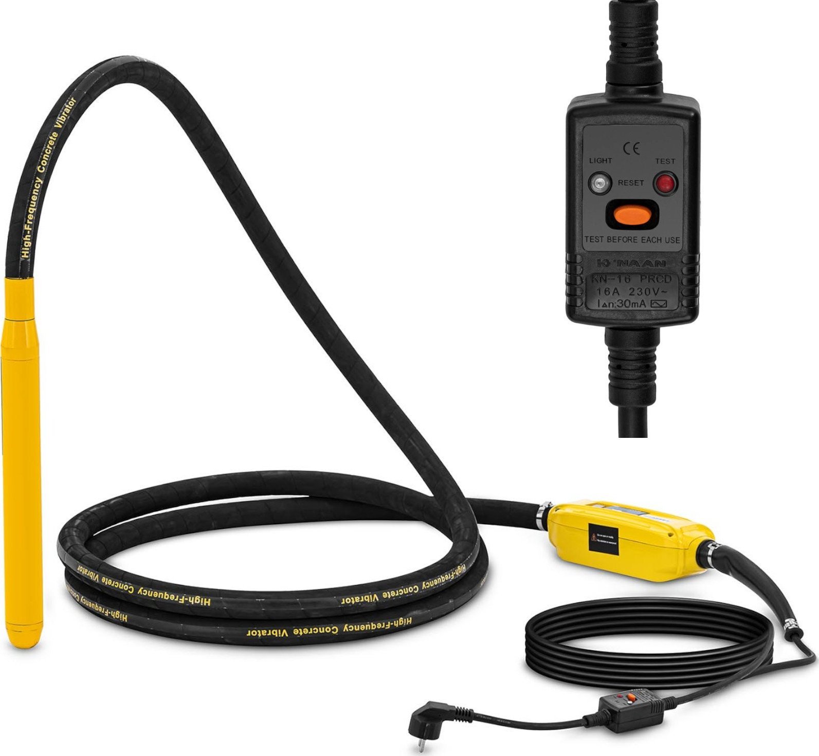 MSW Wibrator zagęszczarka do betonu dł. 5m buława 50cm x 36mm 1500W Wibrator zagęszczarka do betonu dł. 5m buława 50cm x 36mm 1500W